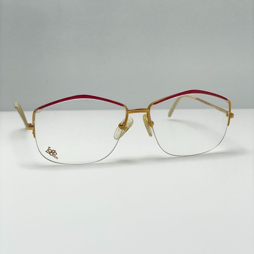 Logo Paris Eyeglasses Eye Glasses Frames 403-22 008 Vintage France 56-15